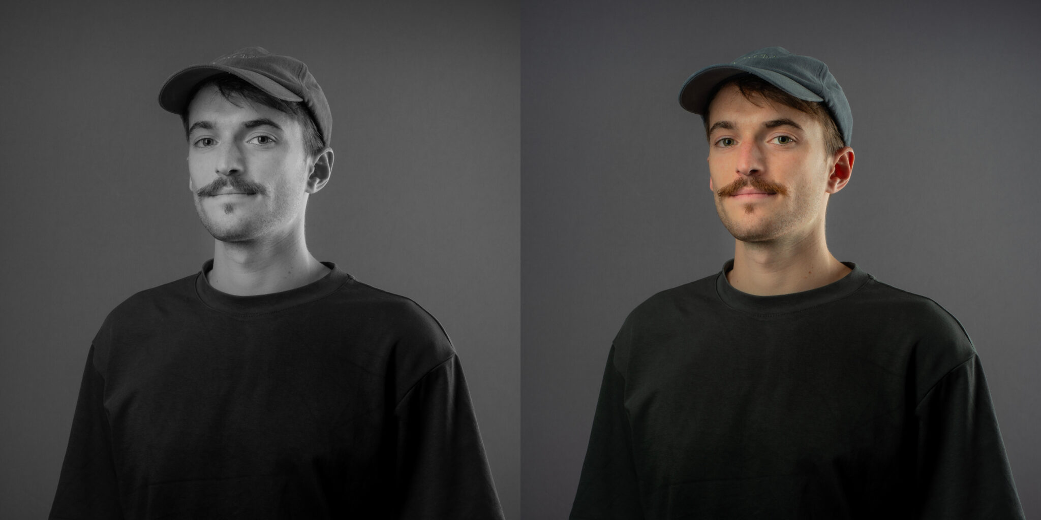 Portrait Noir et Blanc vs Couleurs