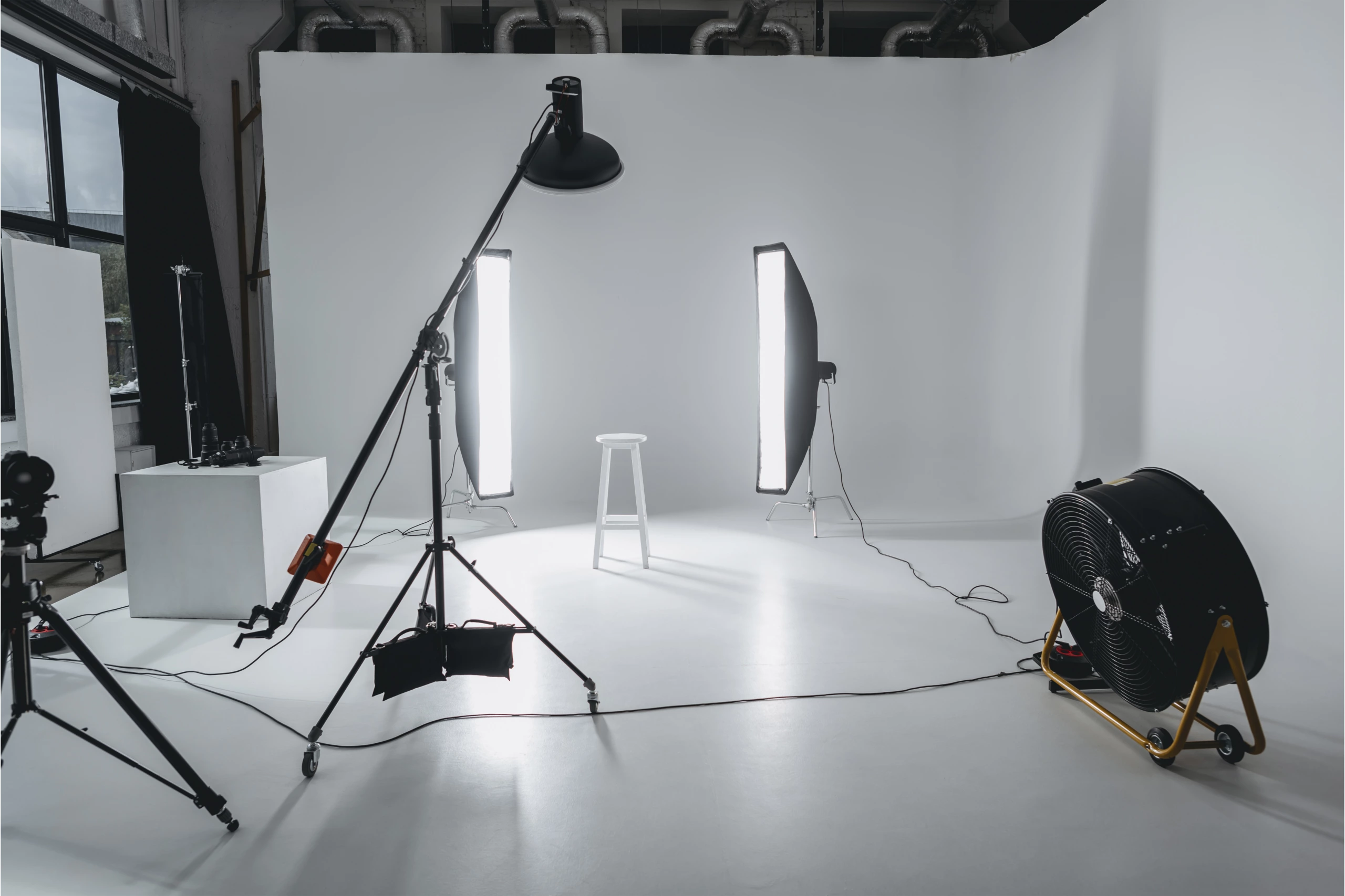 studio de photographie light box pied girafe