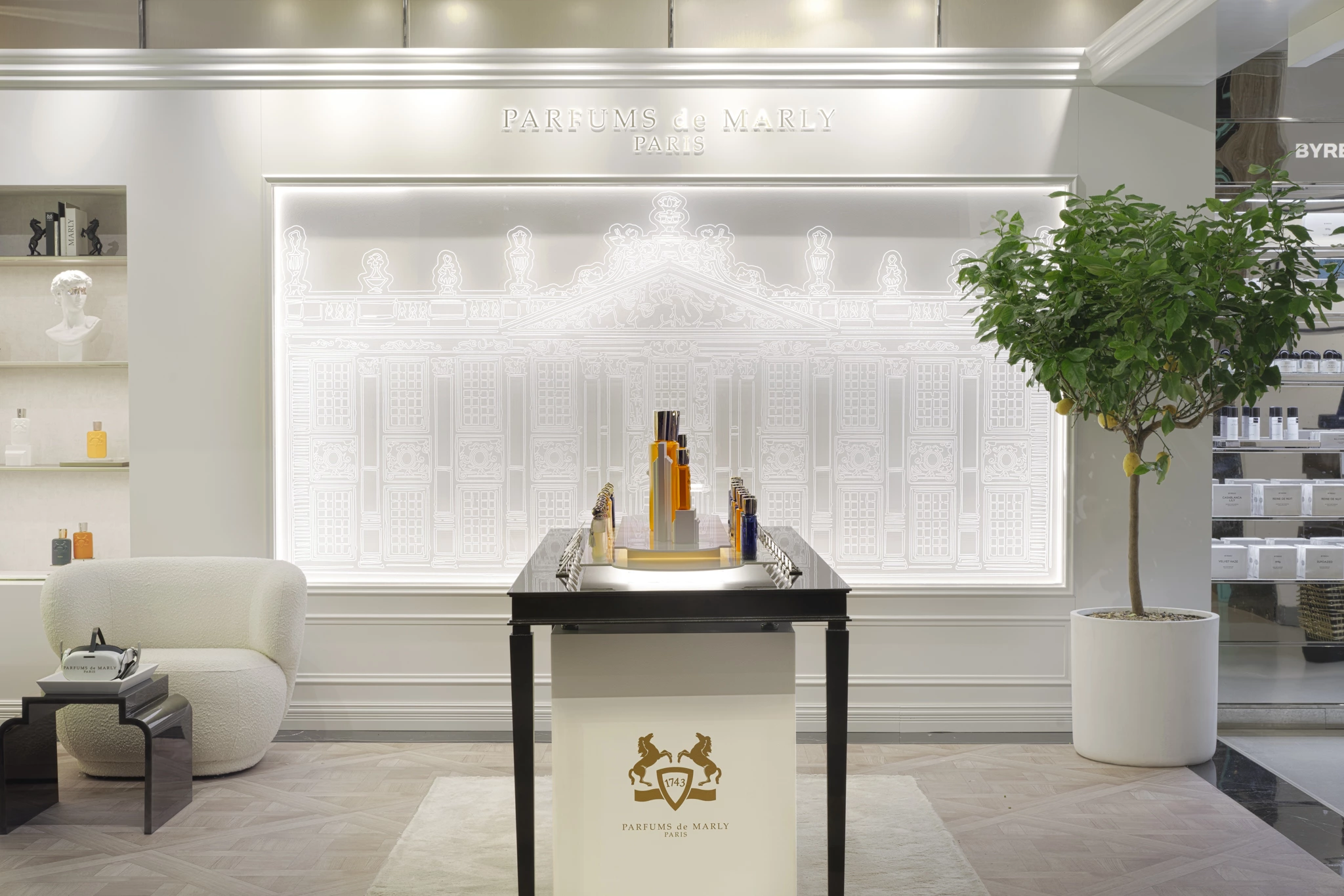 Photographie shop-in-shop des Parfums de Marly au Galeries Lafayette 8