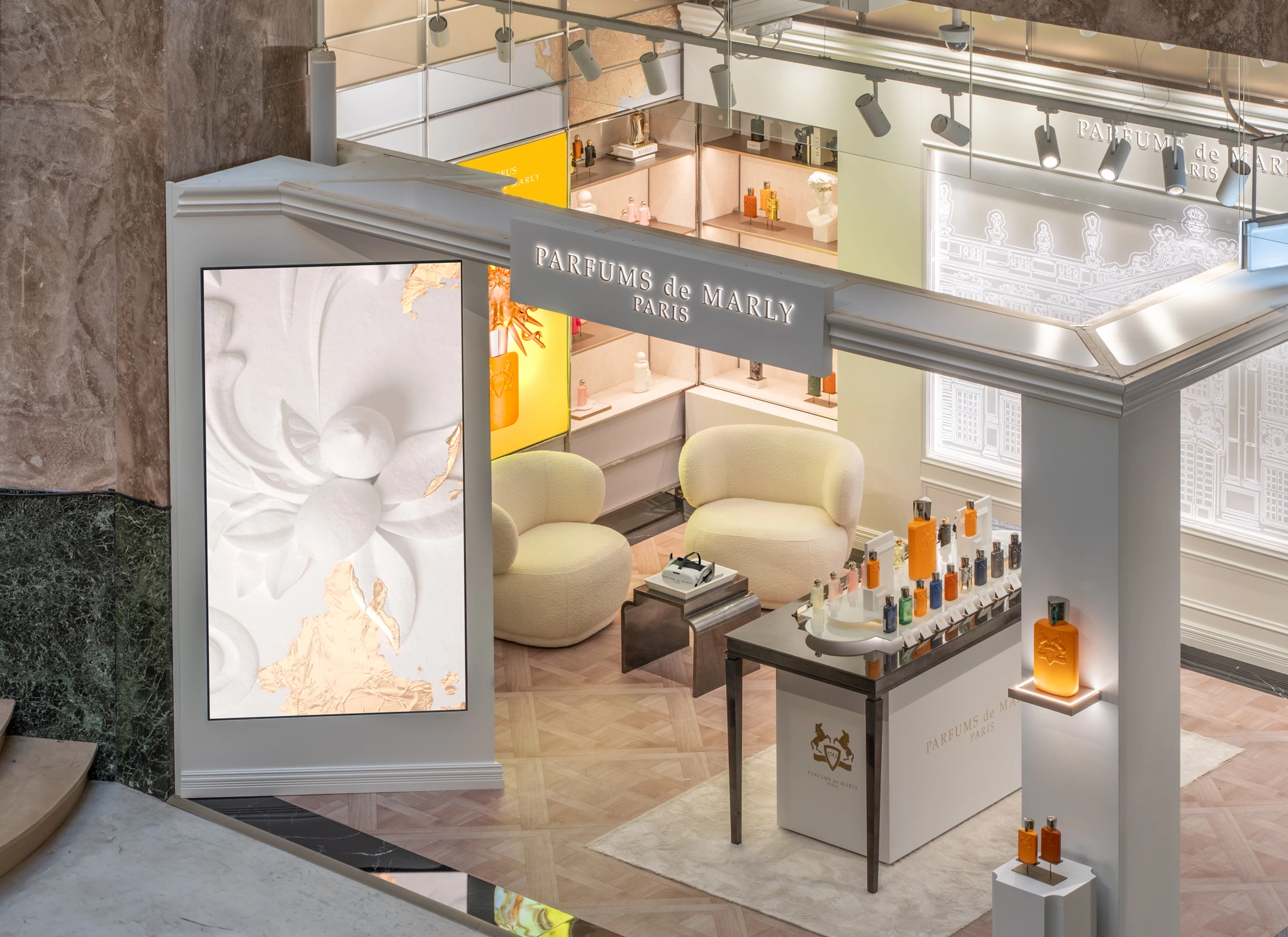 Photographie shop-in-shop des Parfums de Marly au Galeries Lafayette 4