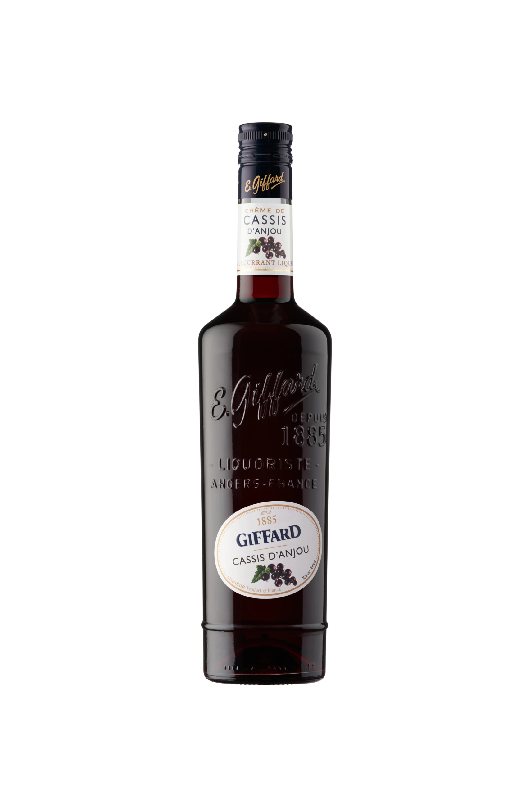 Packshot Bouteille de Giffard Cassis
