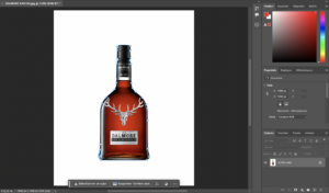 Détourage sur photoshop de la dalmore