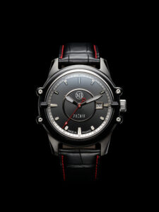 Packshot Phénix bracelet noir de face