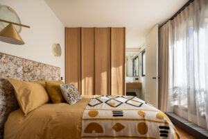 Photo de la chambre de l'appartement de luxe parisien