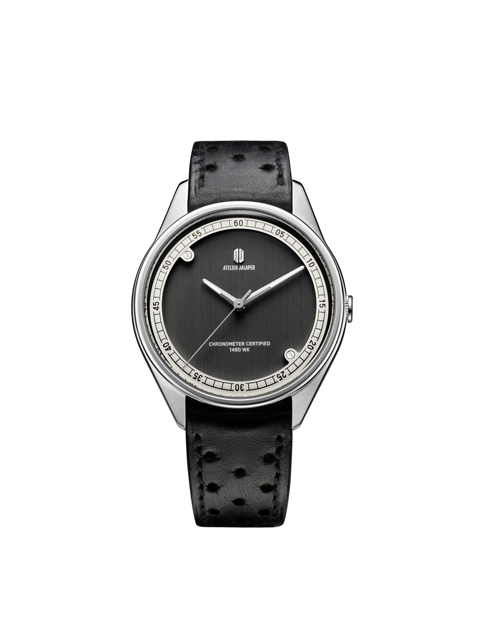 Studio Rétines Packshot de la montre Jalaper aluminium noir