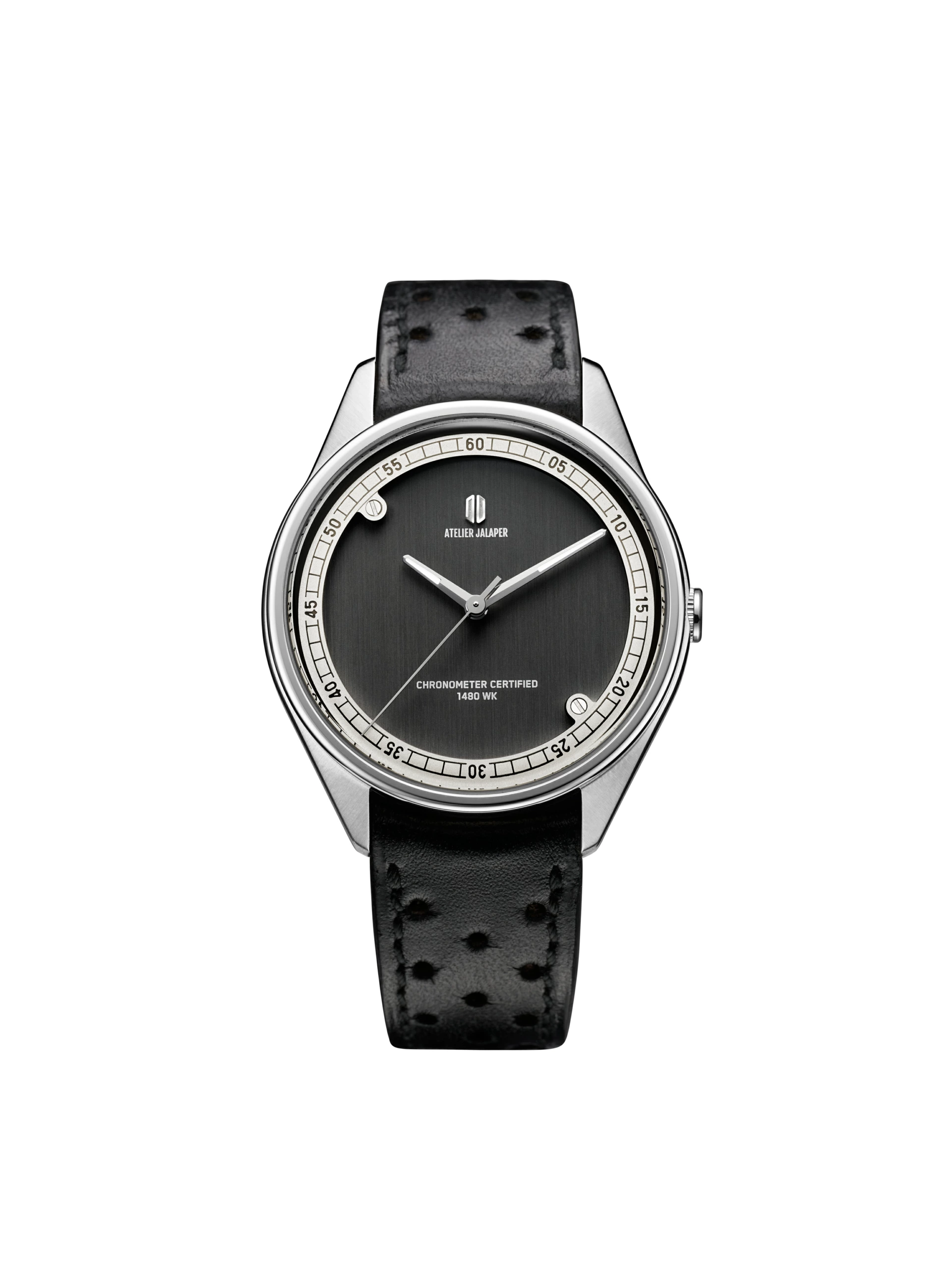 Packshot de la montre Jalaper aluminium noir