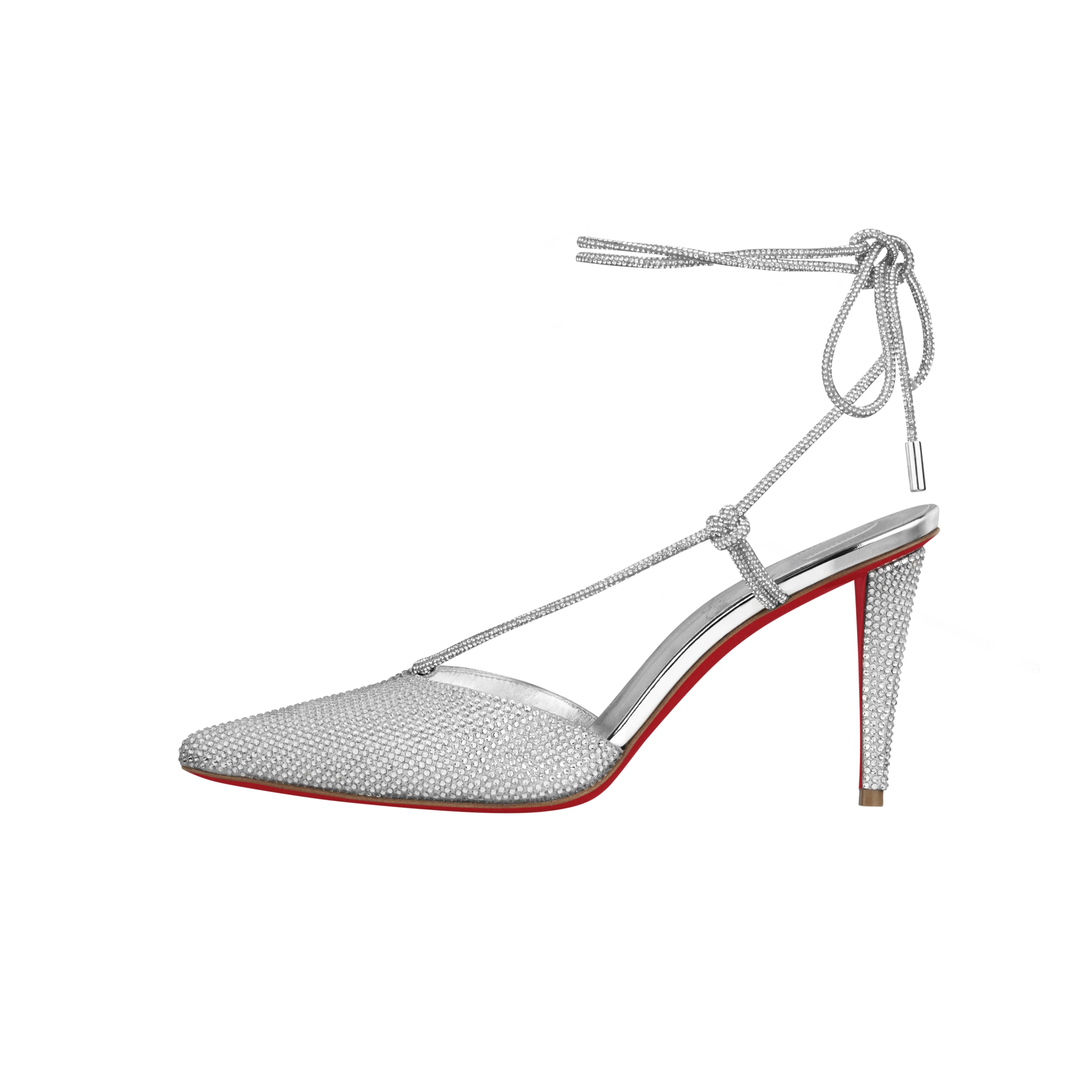 LOU SS24 – 27 – ASTRID LACE STRASS_HD Packshot des Louboutin Astrid Lace Strass