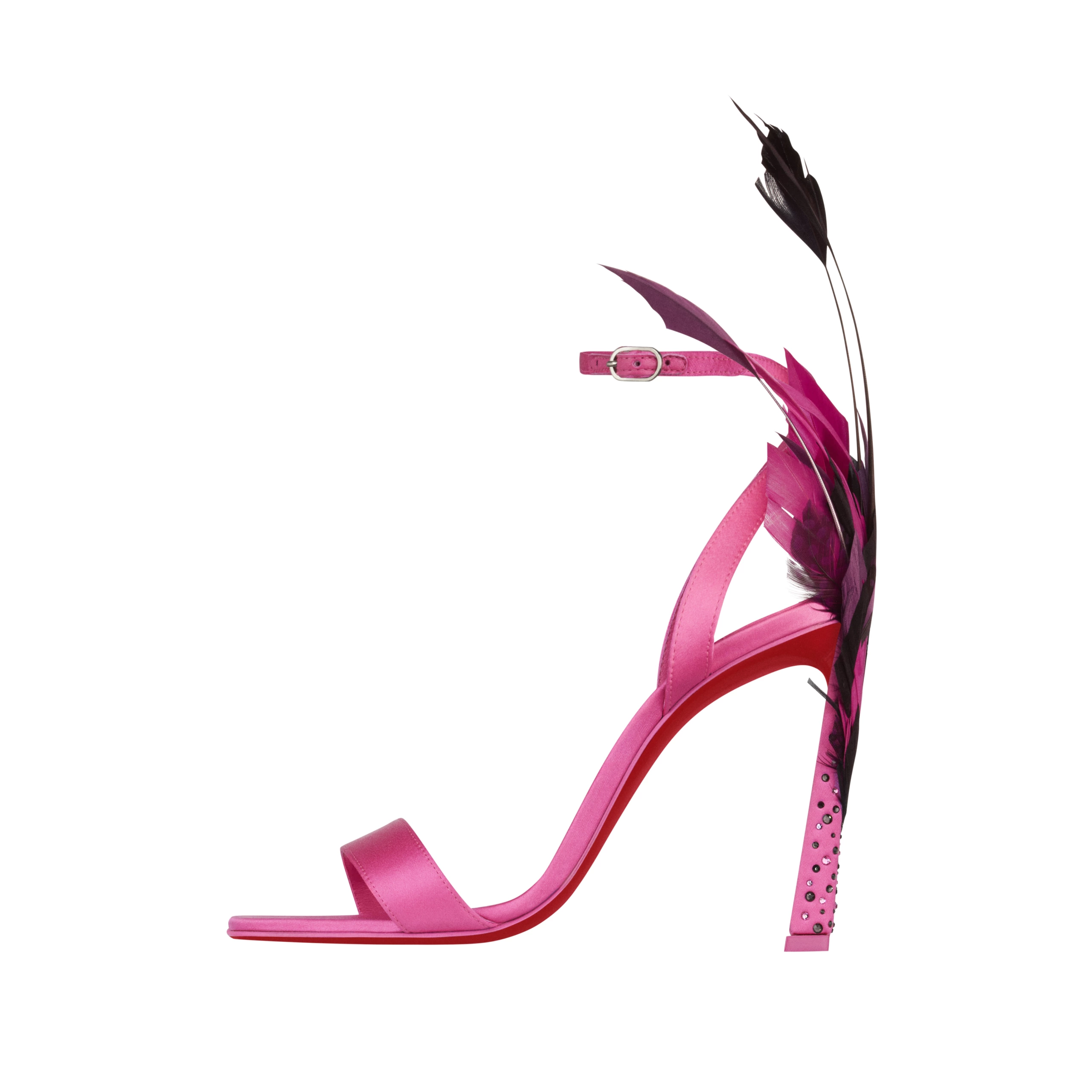 Packshot des Louboutin condoraqueen plume rose