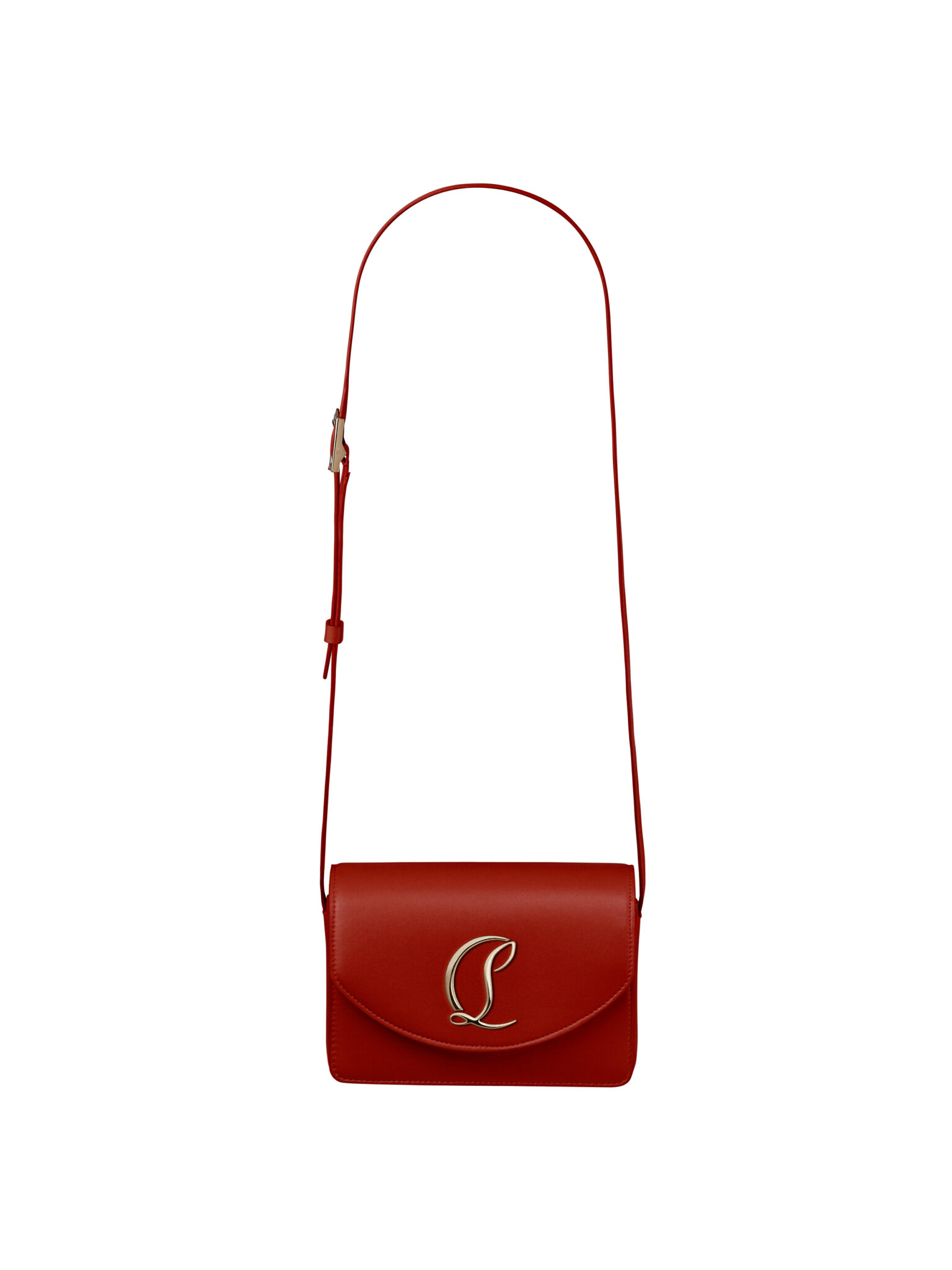 Packshot du sac Louboutin Loubi54 rouge