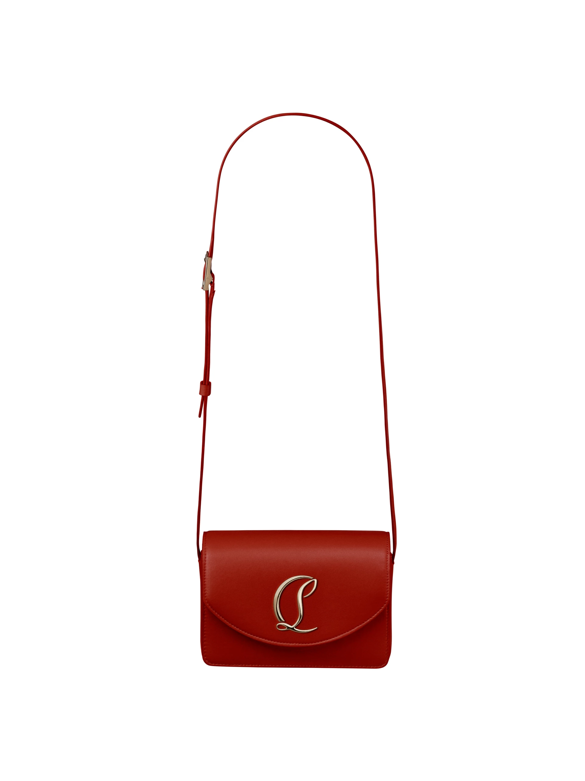 Packshot du sac Louboutin Loubi54 rouge