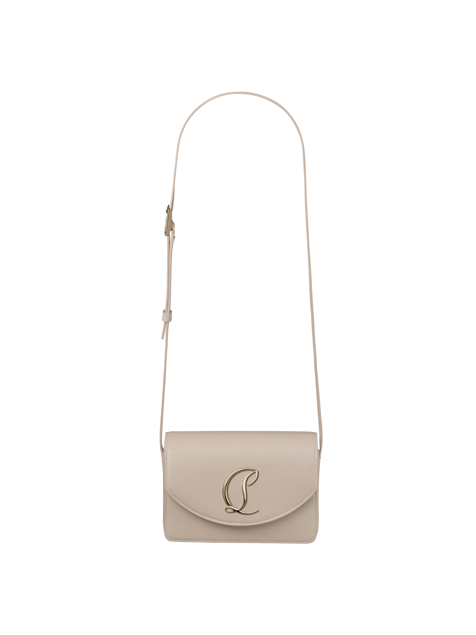 Packshot du sac Louboutin Loubi54 beige