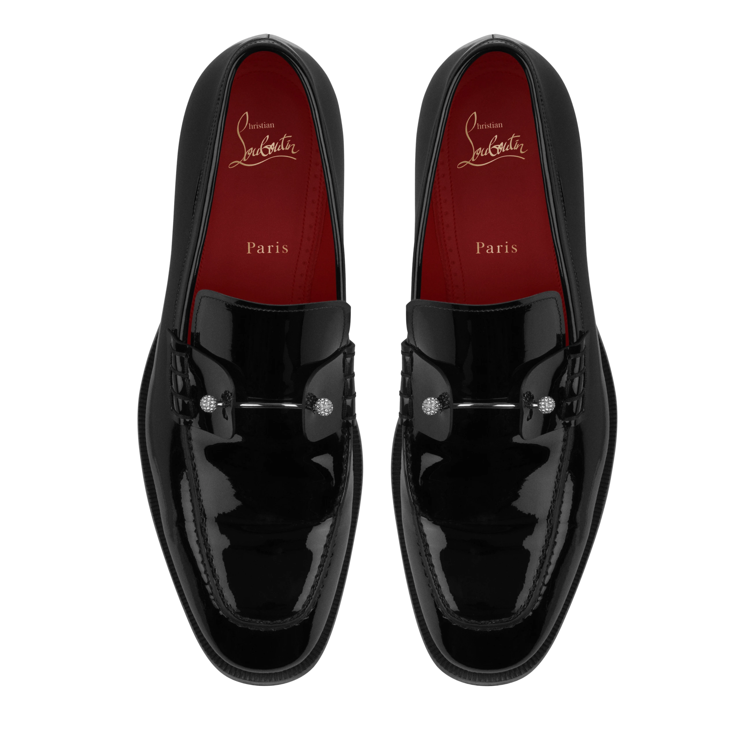 LOU SS24 – 41 – CHAMBELISS BROWN GG LIN_HD Packshot des Louboutin Chambeliss