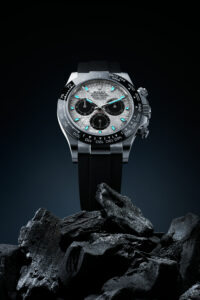 Still life rolex daytona meteorite