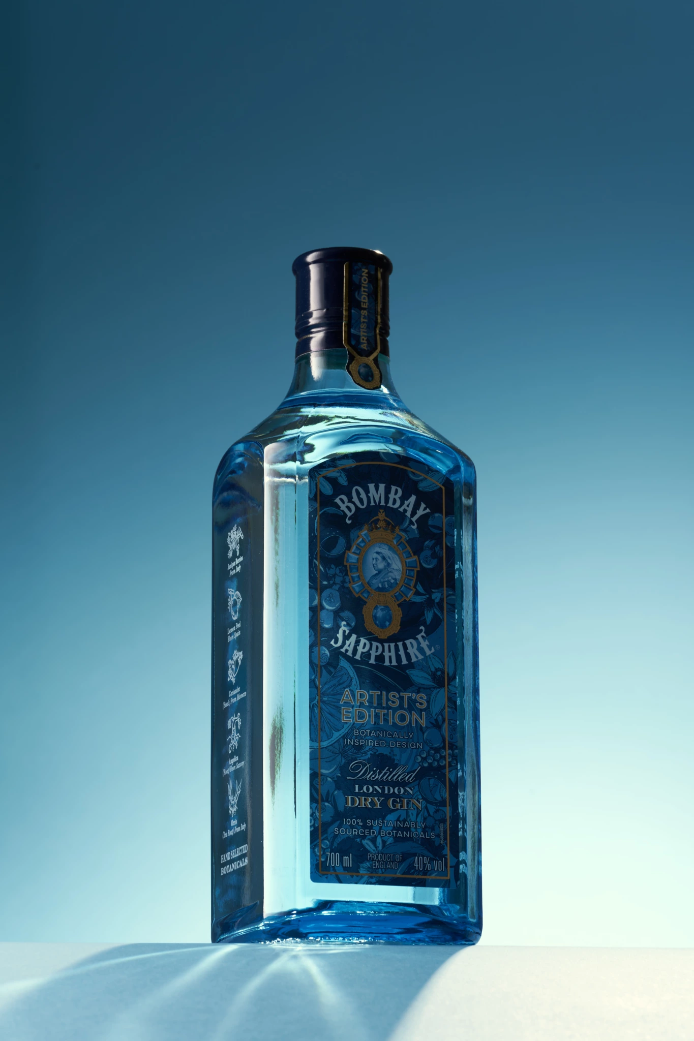 Photo de la bouteille Bombay Sapphire avant retouche