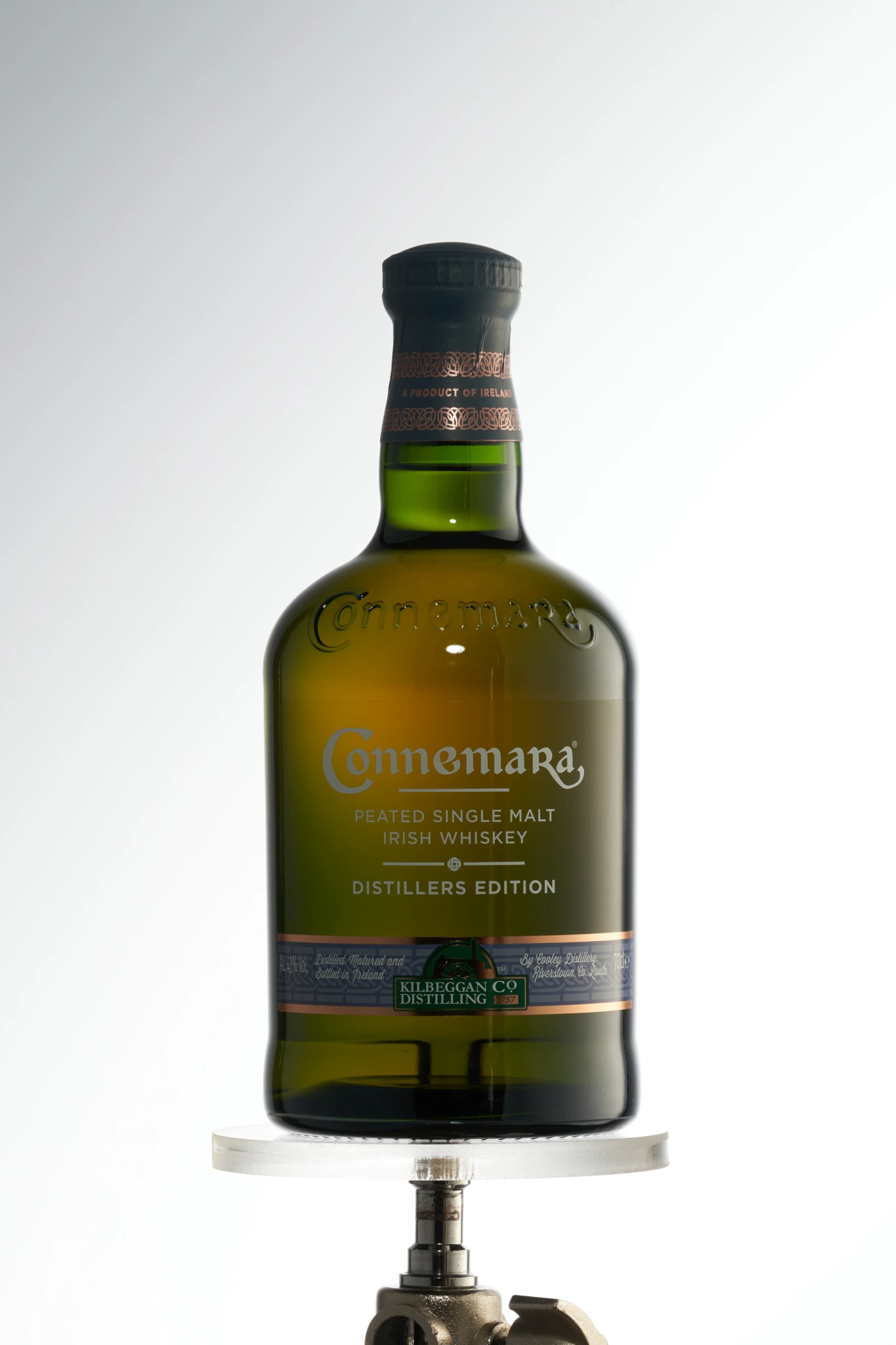 Packcshot avant retouche du whisky Connemara
