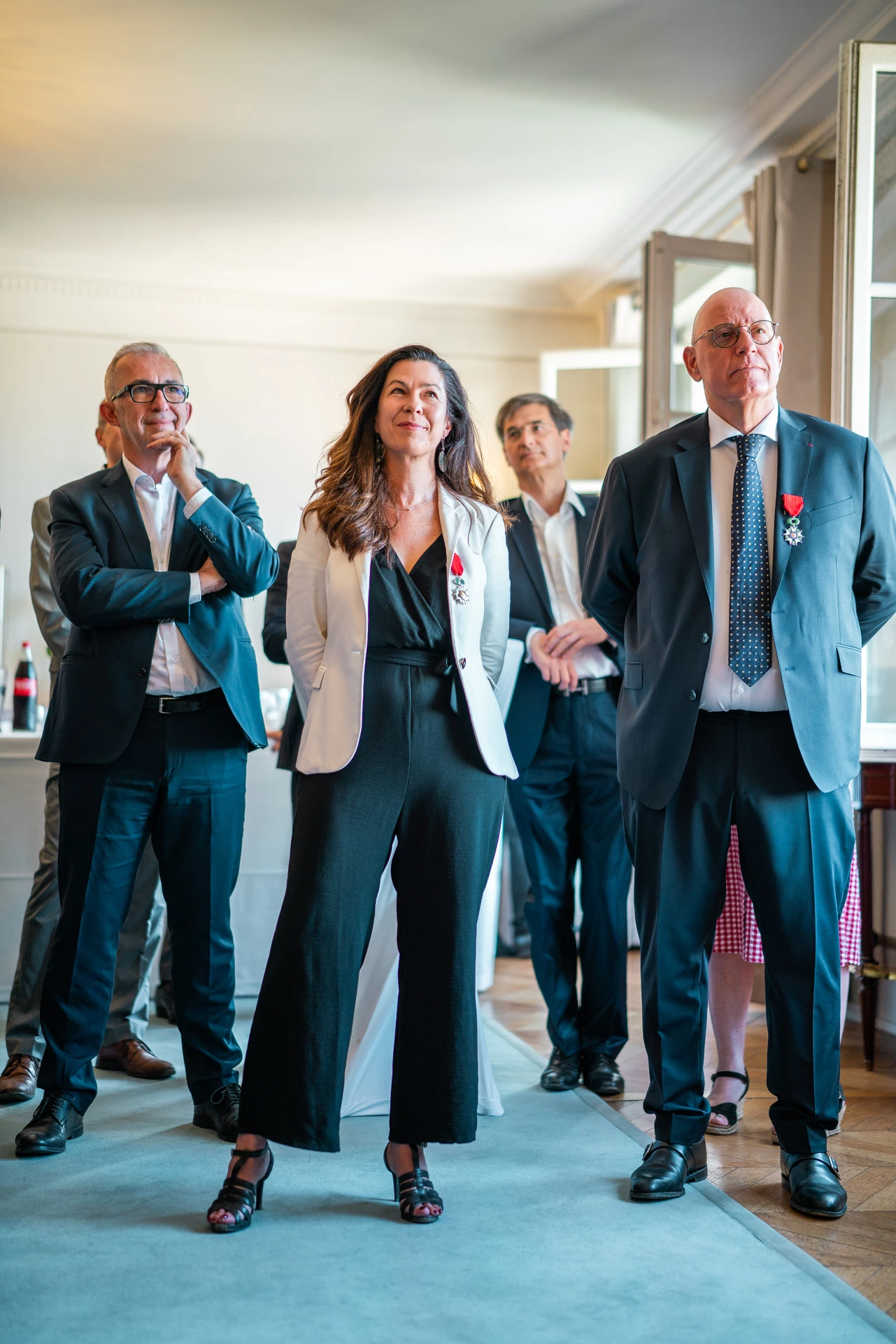 Portait de groupe de personne ayant reçu la légion d'honneur