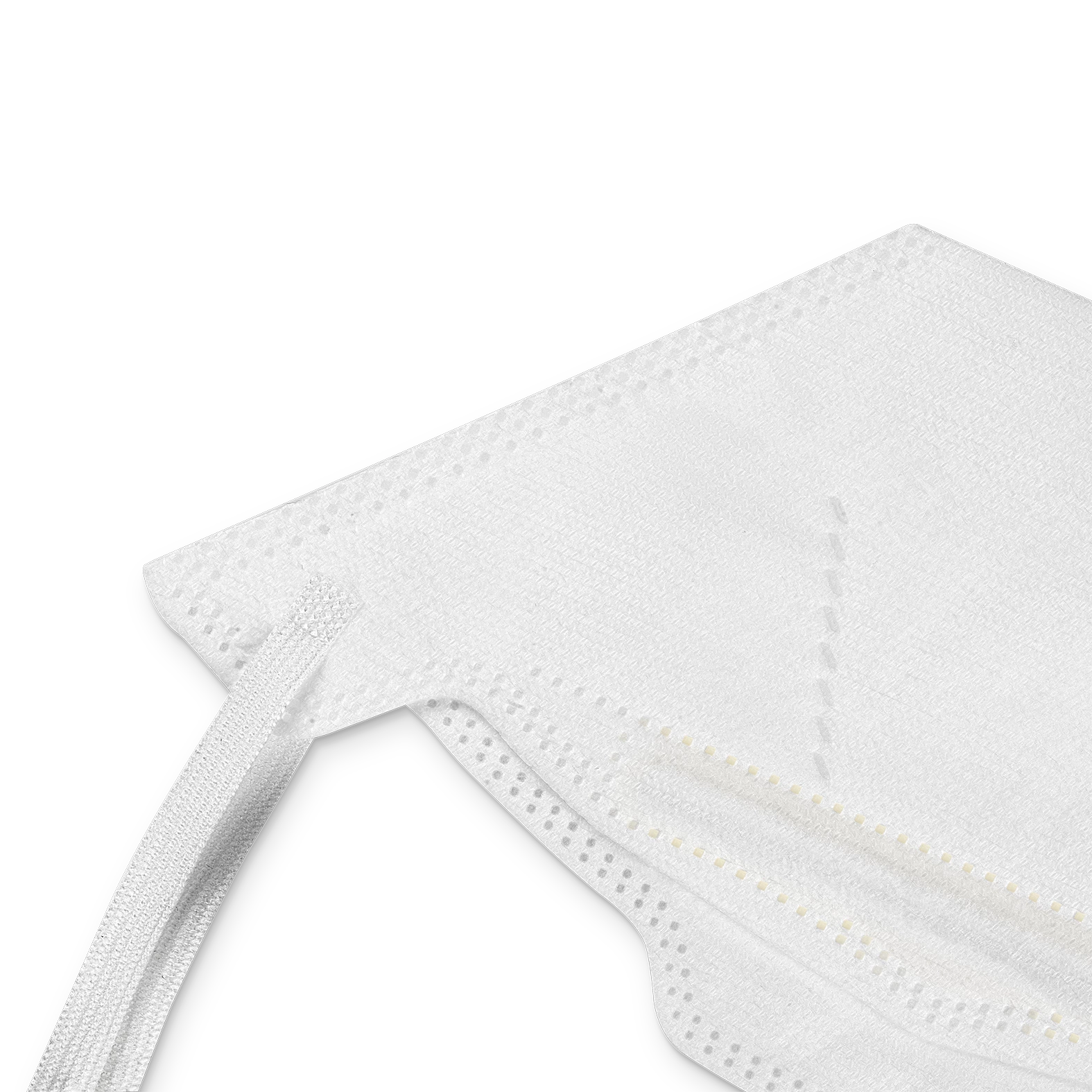 Packshot de détail d'un masque chirurgical FFP2