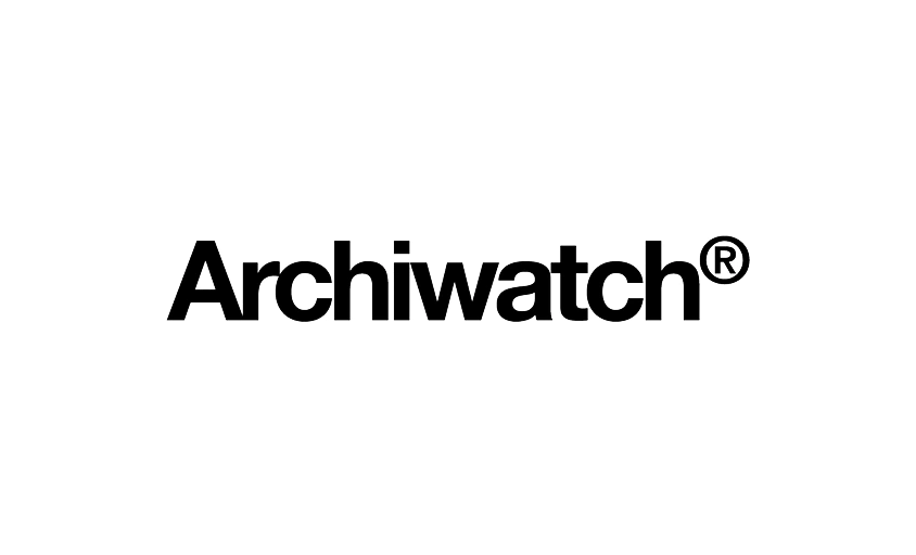 logos clients Rétines – Archiwatch Le mot "Archiwatch" apparaît en caractères noirs gras sur fond blanc, avec un symbole de marque déposée ; logo typographique.